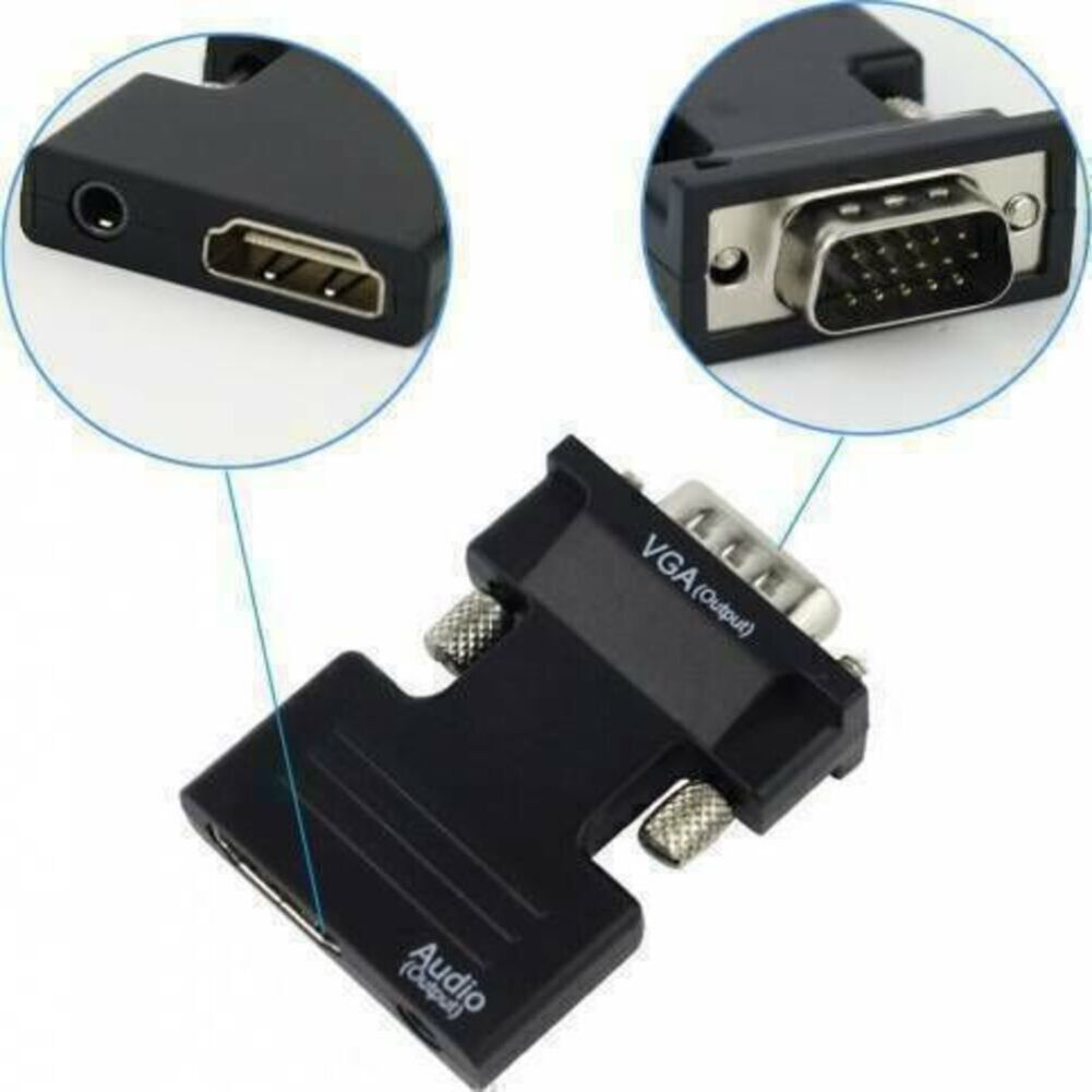 Female HDTV to VGA Male Converter Adapter