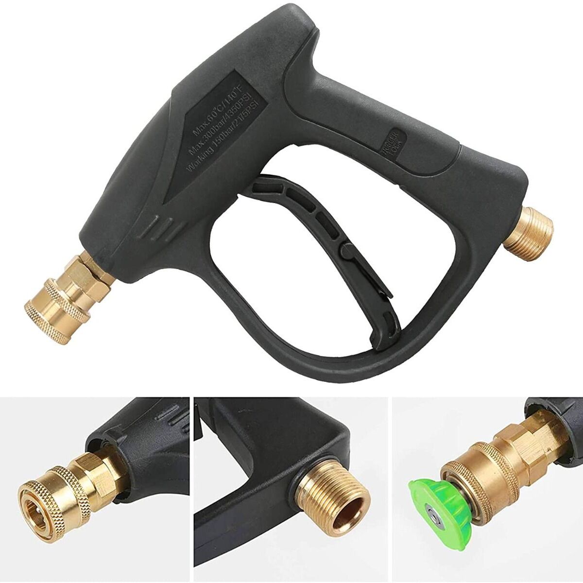 Stainless Steel Power Washer Gun, 3000-PSI