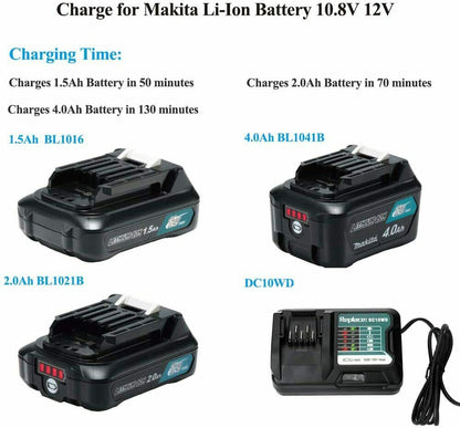 Replacement Battery Charger for 10.8V-12V Cordless Power Tools