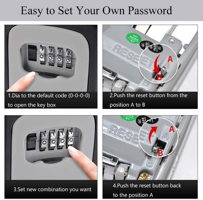 Wall Mount Key Storage Security Lock