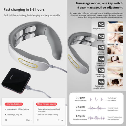 4 Head Neck Massager Vibrat