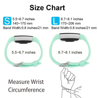 Fitness Tracker Normal Rubber band-Mint-L