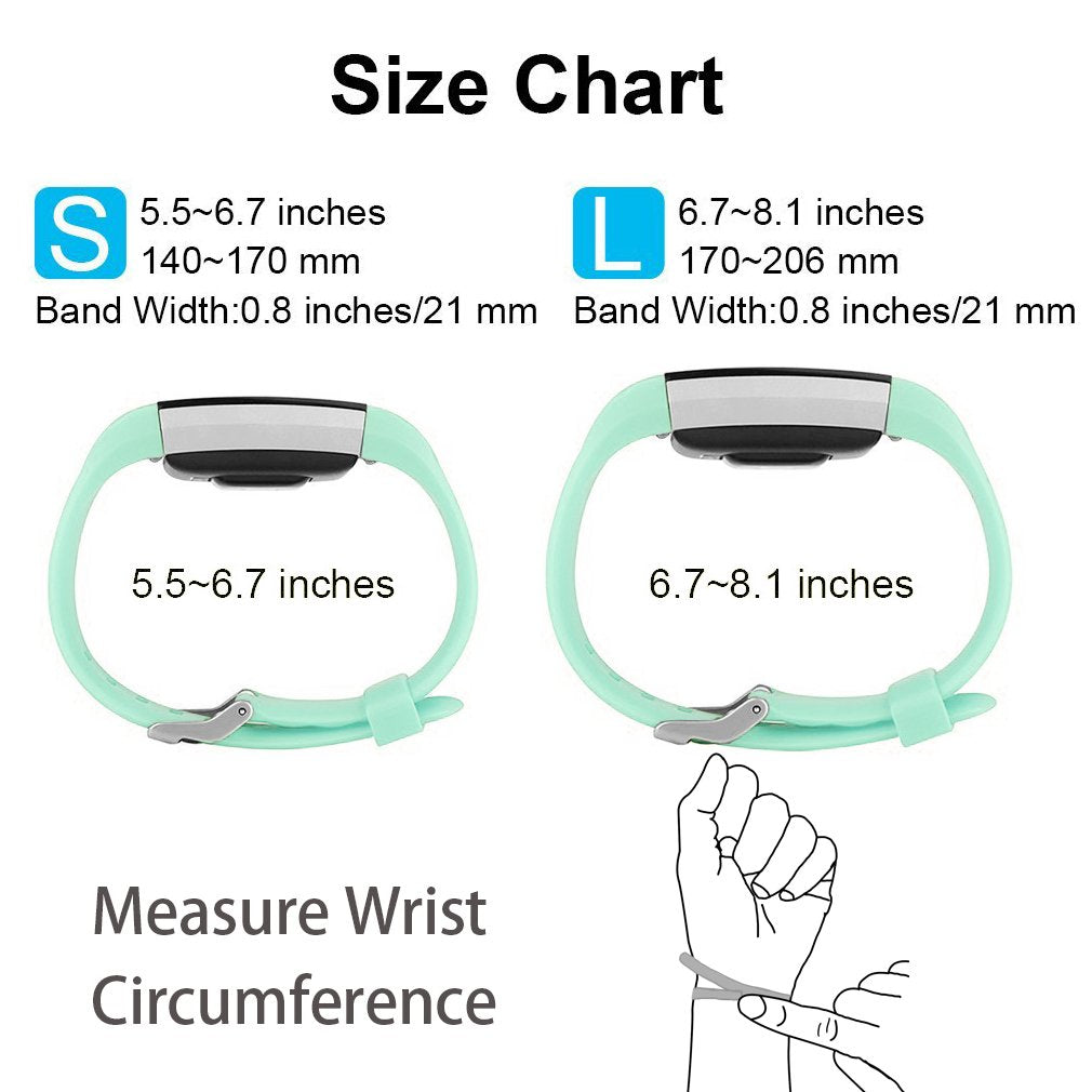 Fitness Tracker Normal Rubber band-Mint-S