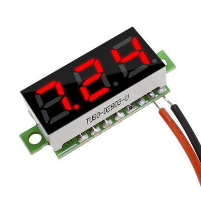 Mini Digital Voltmeter DC 2.5-30V 0.28 Inch LED Display 3-Wire Voltage Tester Meter