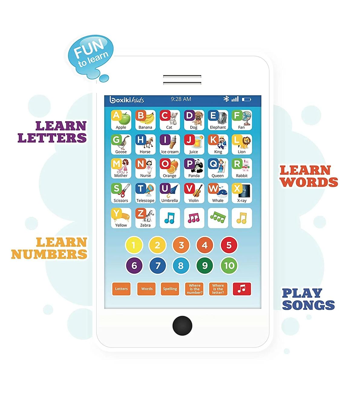 Educational Learning Tablet Toy, ABC & Numbers