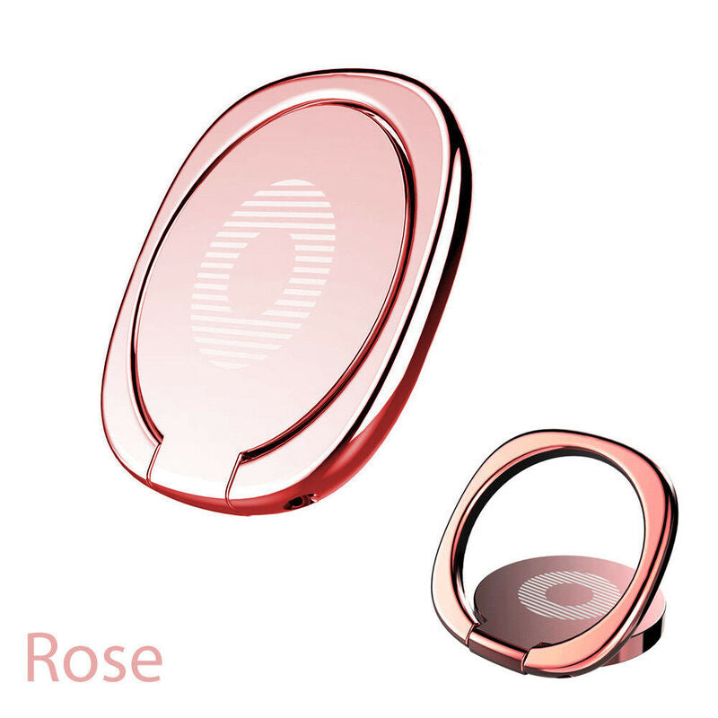 Hand Ring Car Mount Phone Holder Stand-Rose Gold