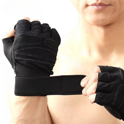 Half Finger Workout Gloves-L