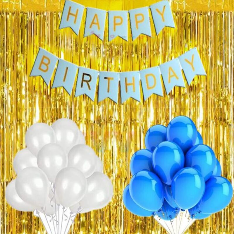 Wall Decoration Birthday Kit - Blue