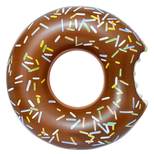 Inflatable Donut pool Floats-Brown
