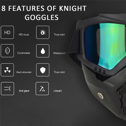 Face Mask with Detachable Goggles