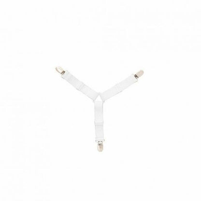 Triangle Bed Mattress Sheet Clip-White