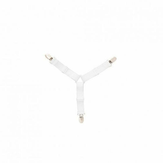 Triangle Bed Mattress Sheet Clip-White
