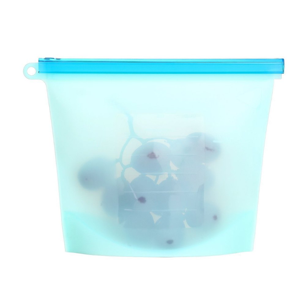Reusable Food Storage Bags-Blue-1000ml