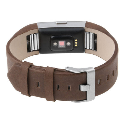 Leather band For Fitness Tracker -Dark Brown