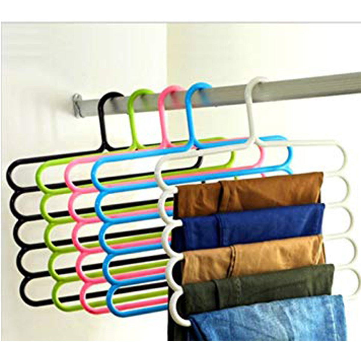 Multi-Purpose 5 Layer Pants Clothes Hanger