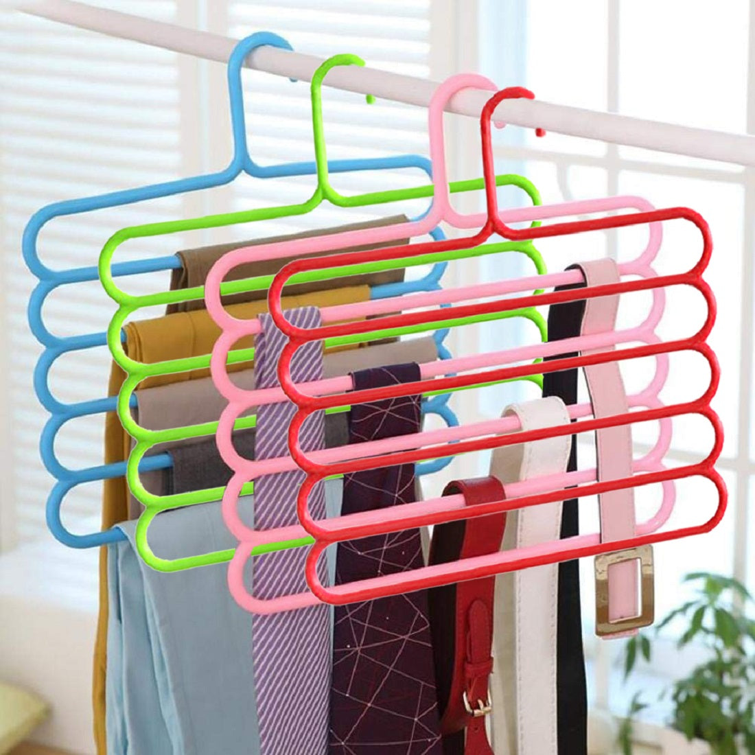Multi-Purpose 5 Layer Pants Clothes Hanger