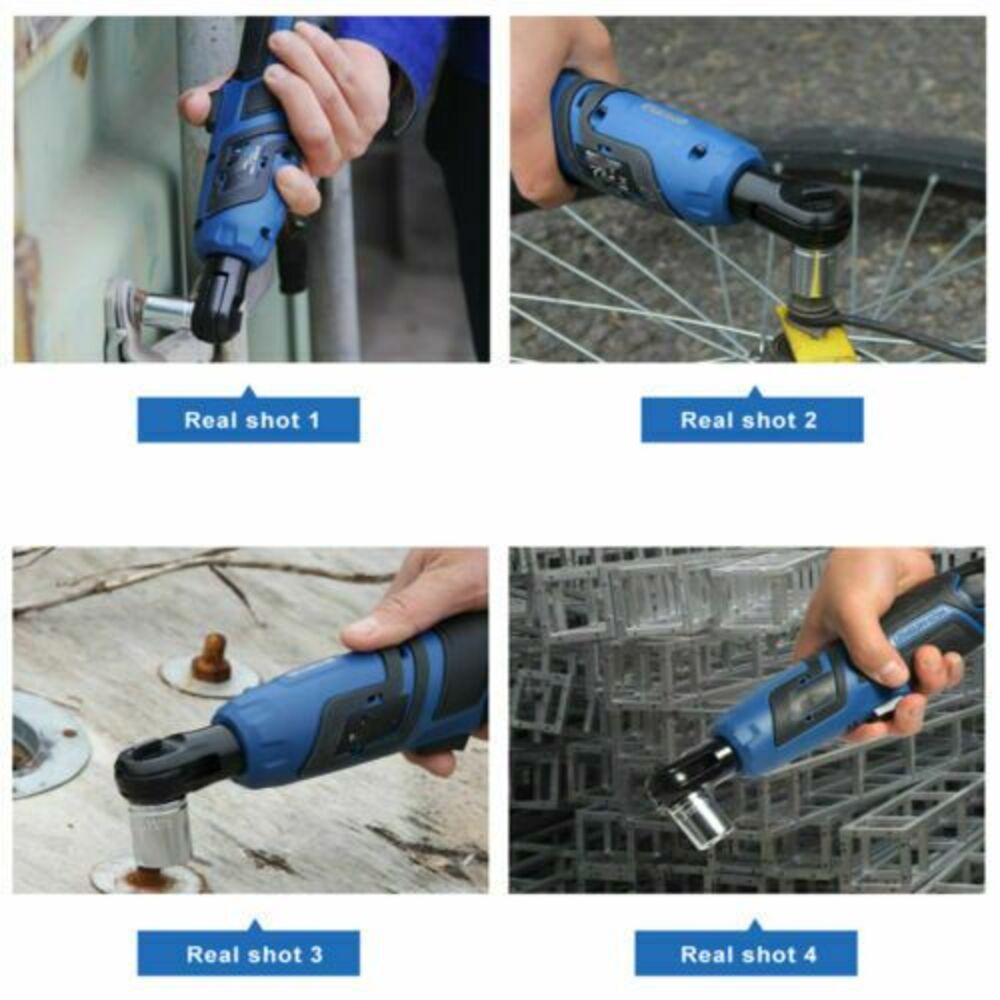 3/8'' 12V Cordless Electric Ratchet Wrench Kit
