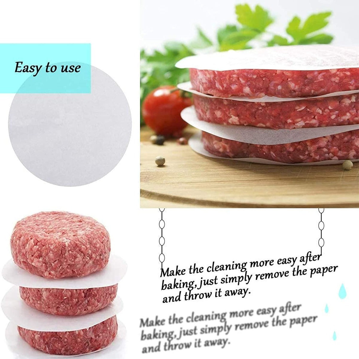 50pcs Oil Blotting Grill Paper