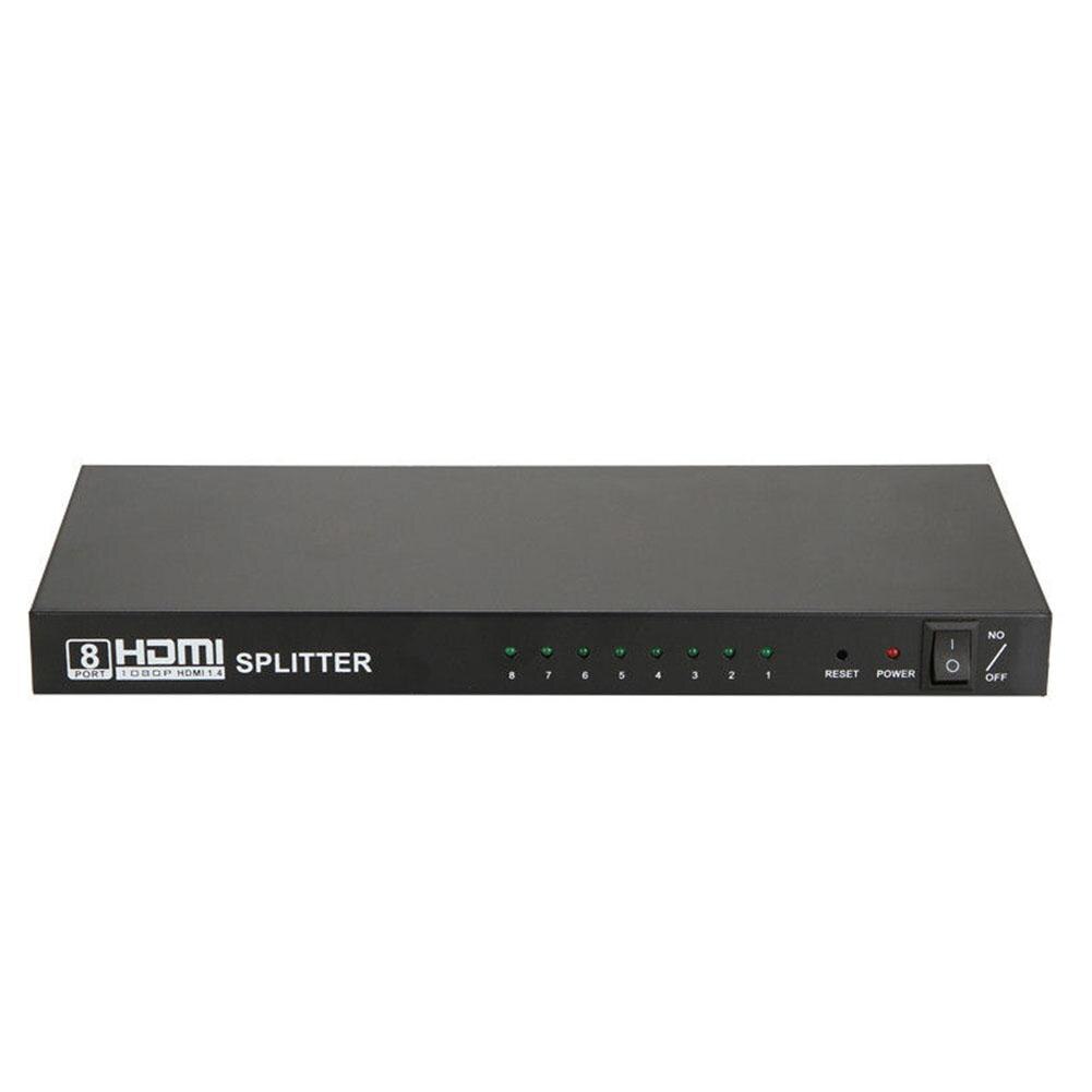 1x8 HDTV Splitter Video Distributor 1080P 3D