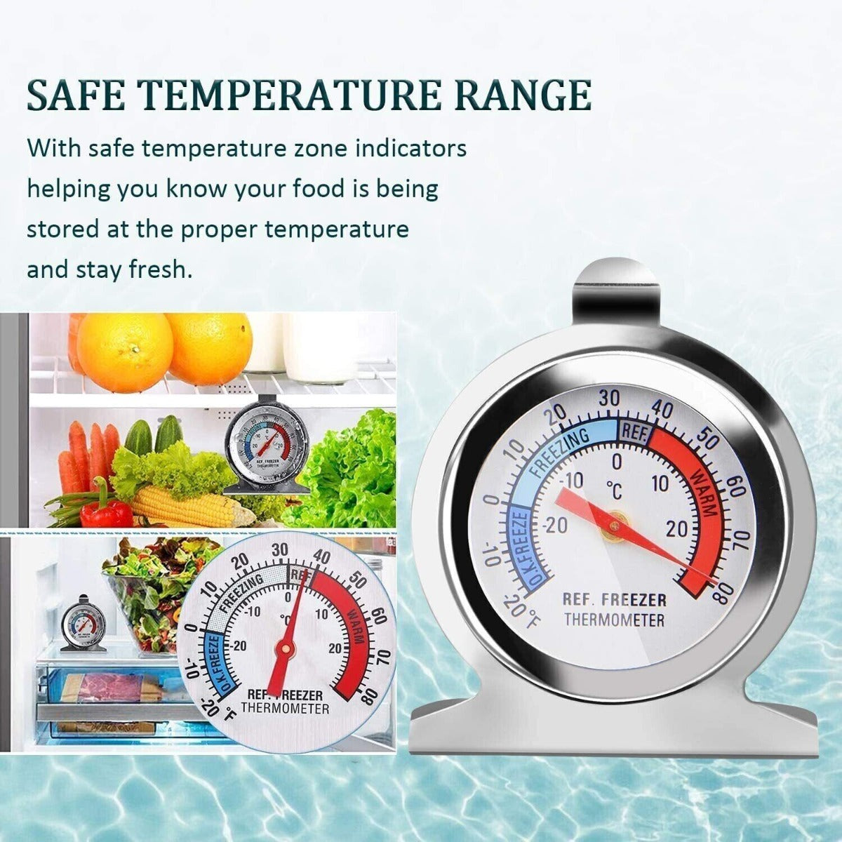 Refrigerator Freezer Thermometer