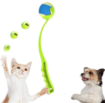 Dog Tennis Ball Launcher Thrower with Long Handle