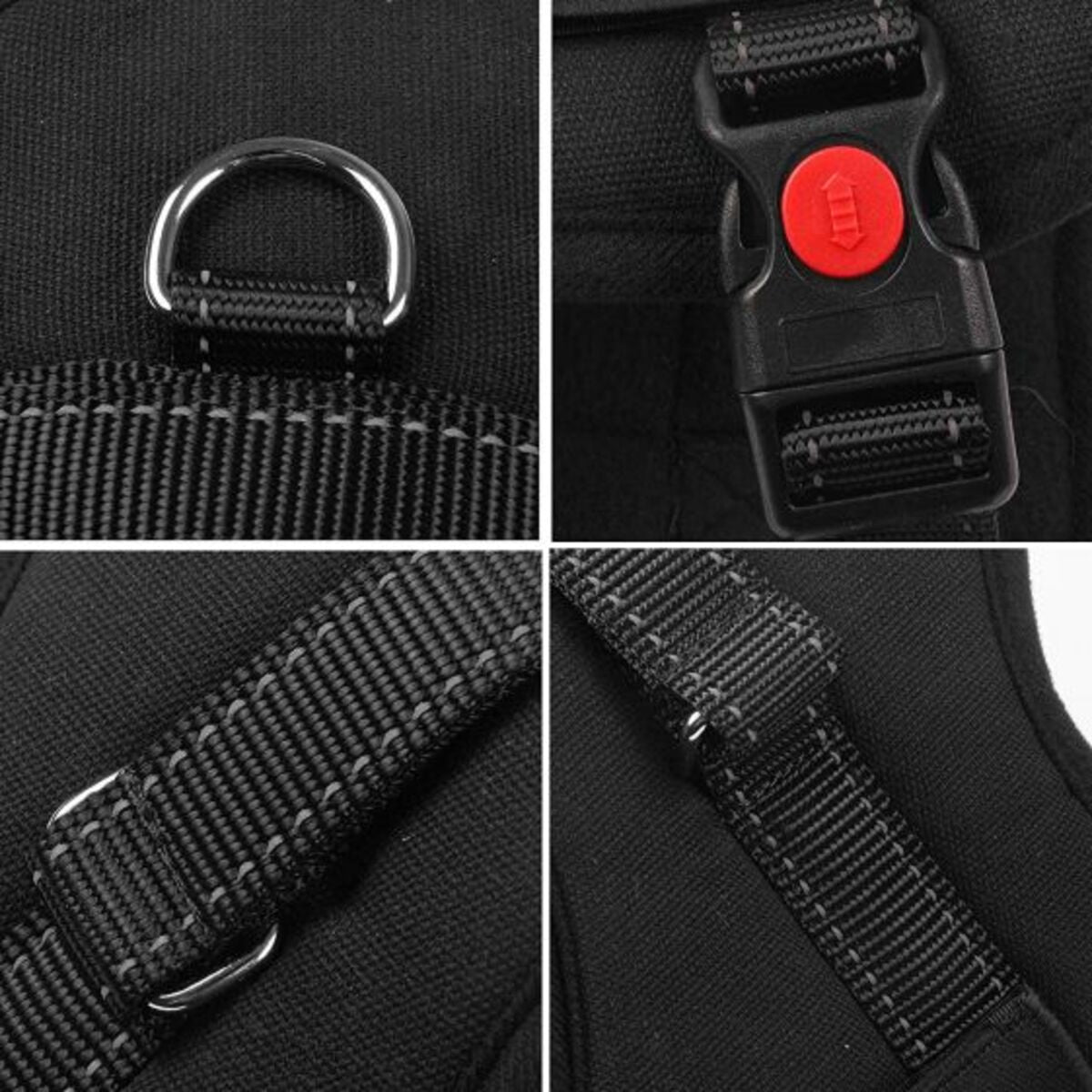 Dog Harness -Black-Medium