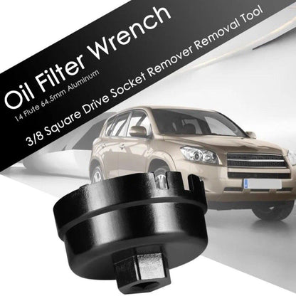 Oil filter cap wrench socket remover tool