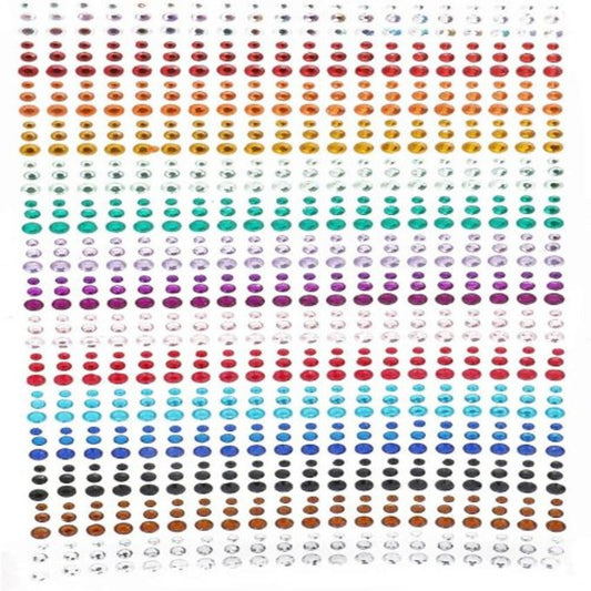 900pcs Facial Gem Self Adhesive Sticker