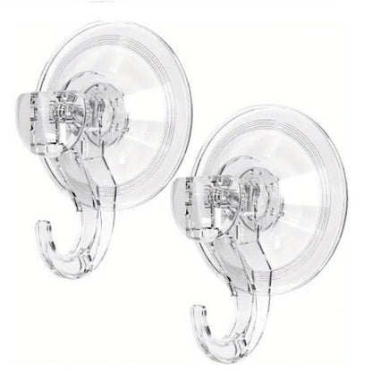 2Pcs Vacuum Suction Waterproof Shower Razor Holder - Removable Reusable