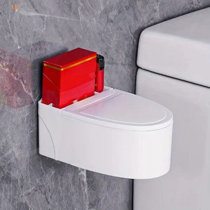 Wall Mounted Ashtray Toilet Shaped Ashtray With Cover