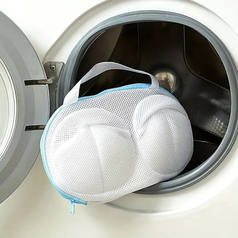 Mesh Bra Washing Bag High Permeability Bra-shaped With Handle & Zipper