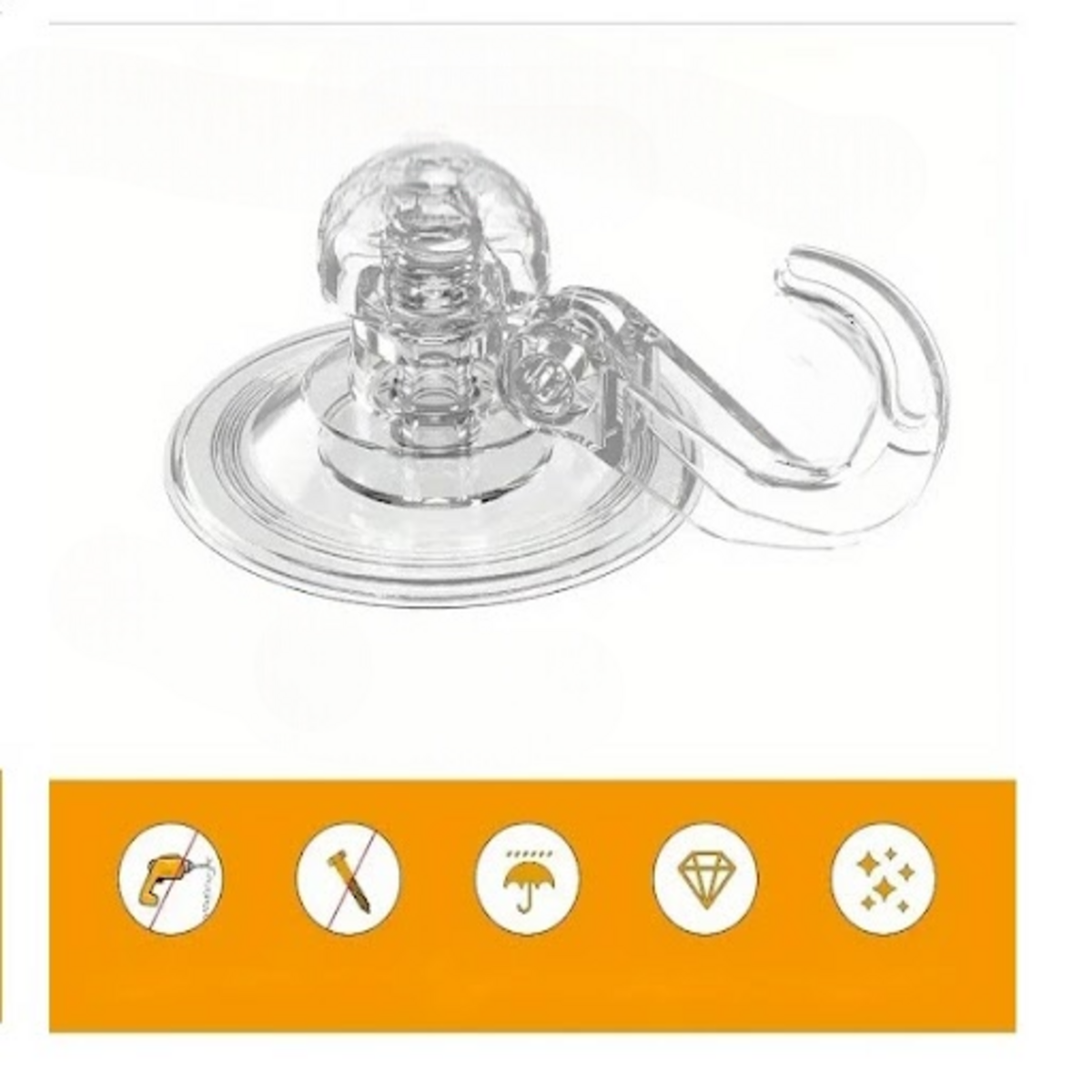 2Pcs Vacuum Suction Waterproof Shower Razor Holder - Removable Reusable