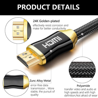 Gold Plated HDTV Cable, 3 Meter