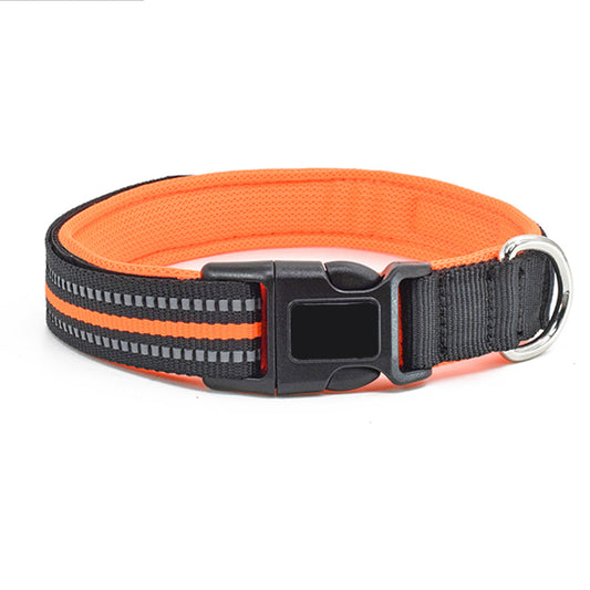 KC-006 PET NECKLACE-Orange-Small