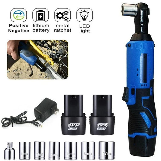 3/8'' 12V Cordless Electric Ratchet Wrench Kit