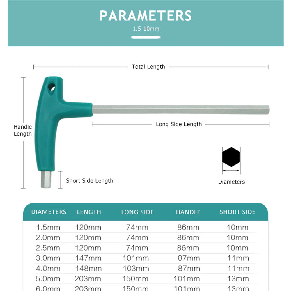 T‑Handle Hex Wrench Set