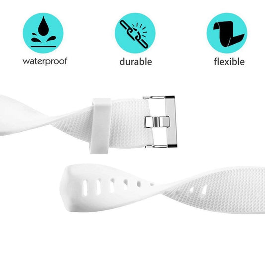 Fitness Tracker Normal Rubber band-White-S