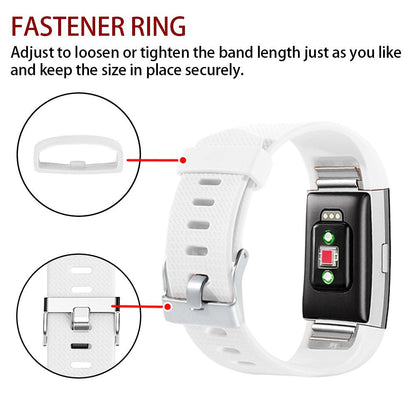 Fitness Tracker Normal Rubber band-White-L