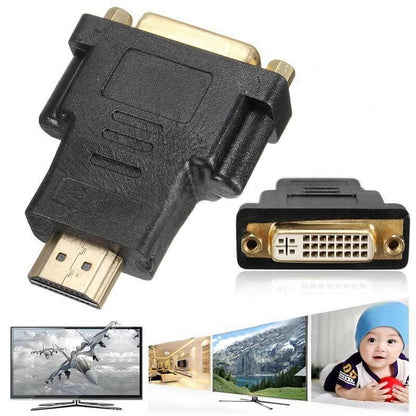 HDTV Male to DVI 24+5 Female Adapter