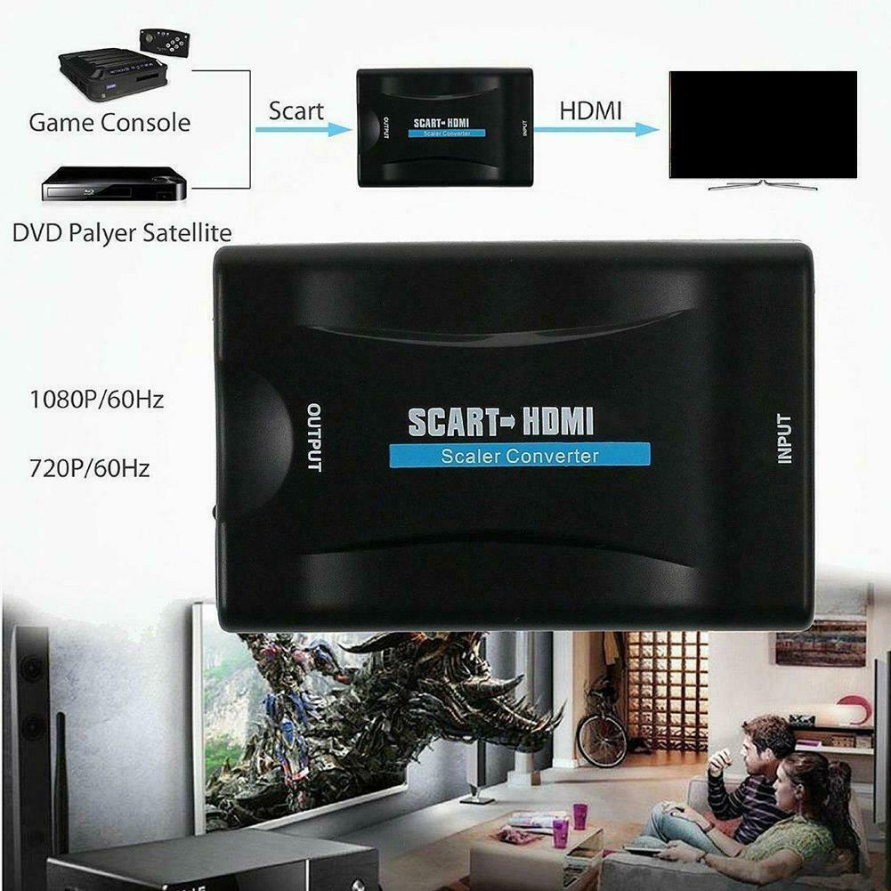 SCART to HDTV Scale Converter Adapter
