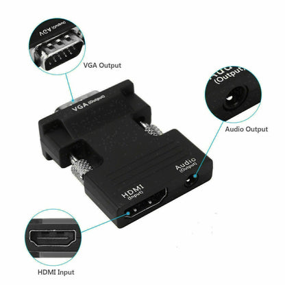 Female HDTV to VGA Male Converter Adapter