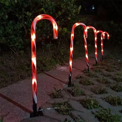 Solar Cane Ground Lamps Christmas