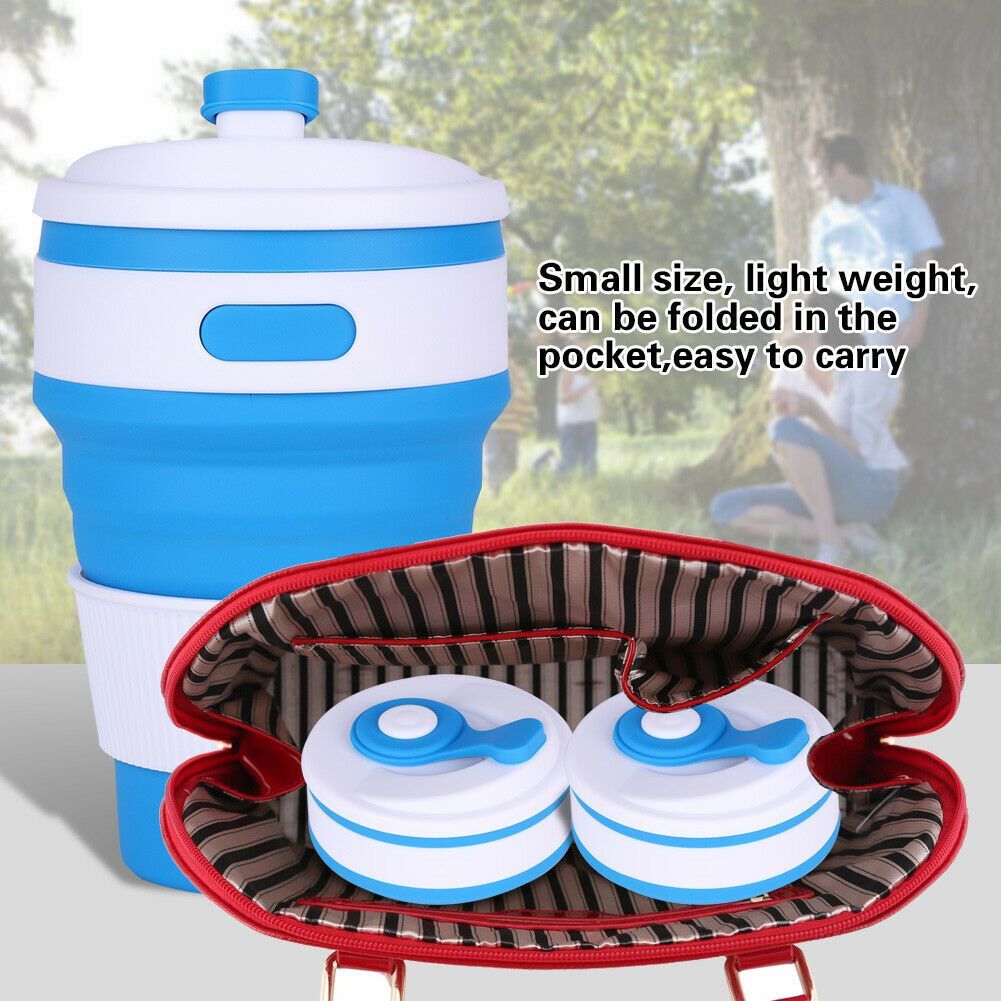 Collapsible Silicone CUP-Blue