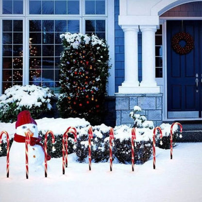 Solar Cane Ground Lamps Christmas