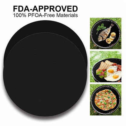 5PCS Round BBQ Grill Mat