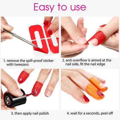 Nail Protector Peel Off Tape - Pink