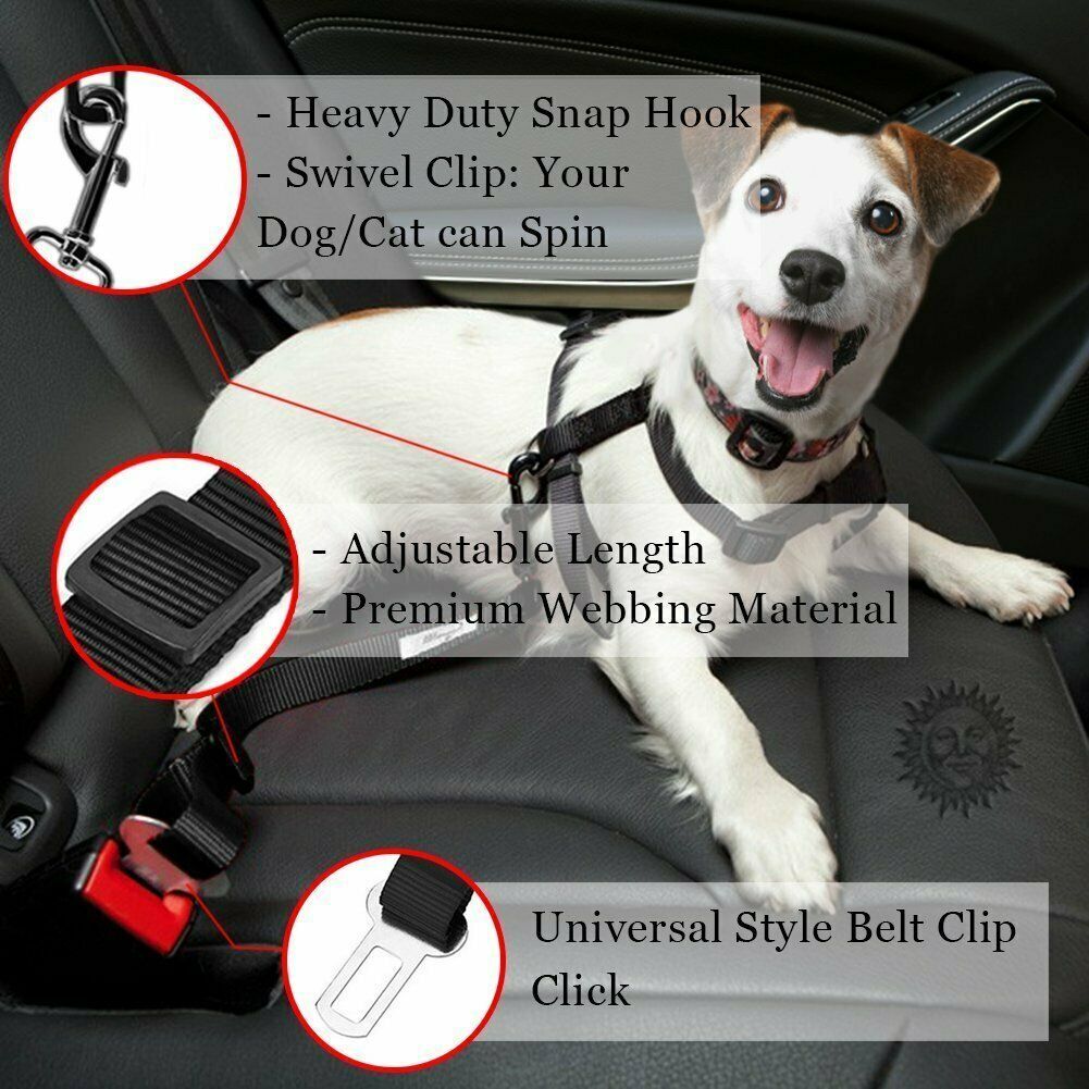 Dog car Seat COVER - 137*147cm & Dog car Seat Belt