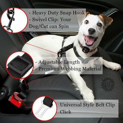 Dog car Seat COVER - 137*147cm & Dog car Seat Belt