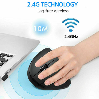 Ergonomic Vertical Wireless Mouse