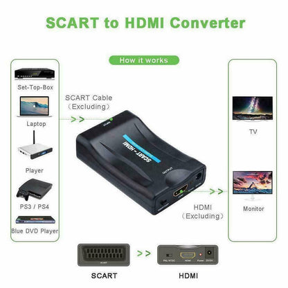 SCART to HDTV Upscale Converter 1080P
